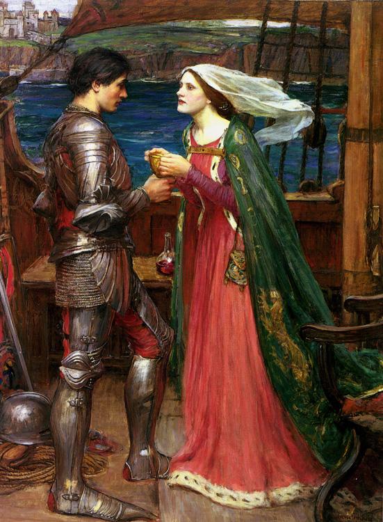 John William Waterhouse Tristram and Isolde (mk41) France oil painting art